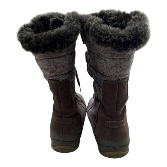 The North Face Nuptse Purna Boot Grey Brown Waterproof Lace-up Women's Size 7 - Picture 5 of 12